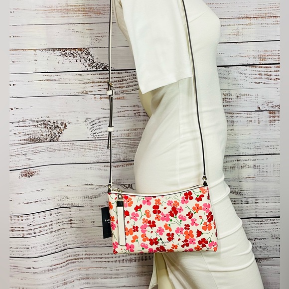New with Tag Kate Spade Sadie Sunny Floral Printed Crossbody - Picture 3 of 7